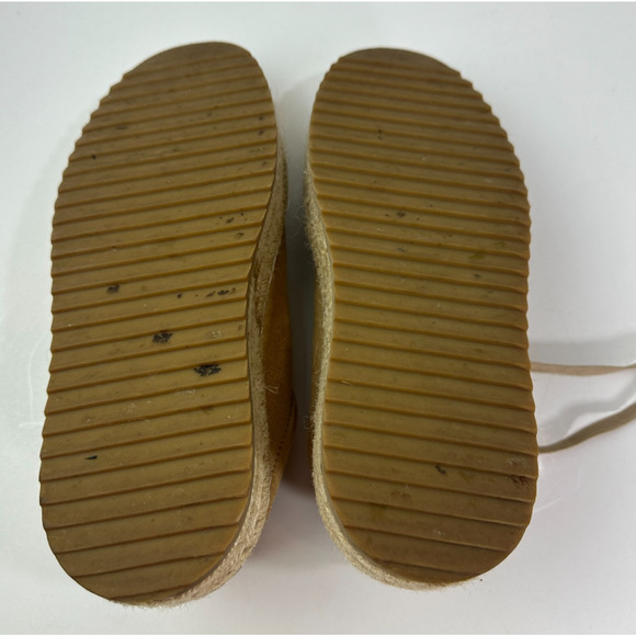 Rag & Bone Kent Platform Espadrille Suede Sneakers Dune Women's Size 37 US 7 - Picture 10 of 11